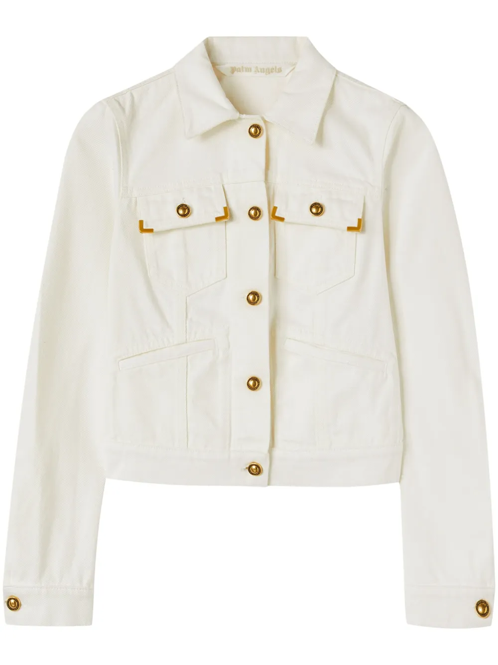 Джинсовая куртка с косым воротником PALM ANGELS, белый
Джинсовая куртка с косым воротником PALM ANGELS, белый