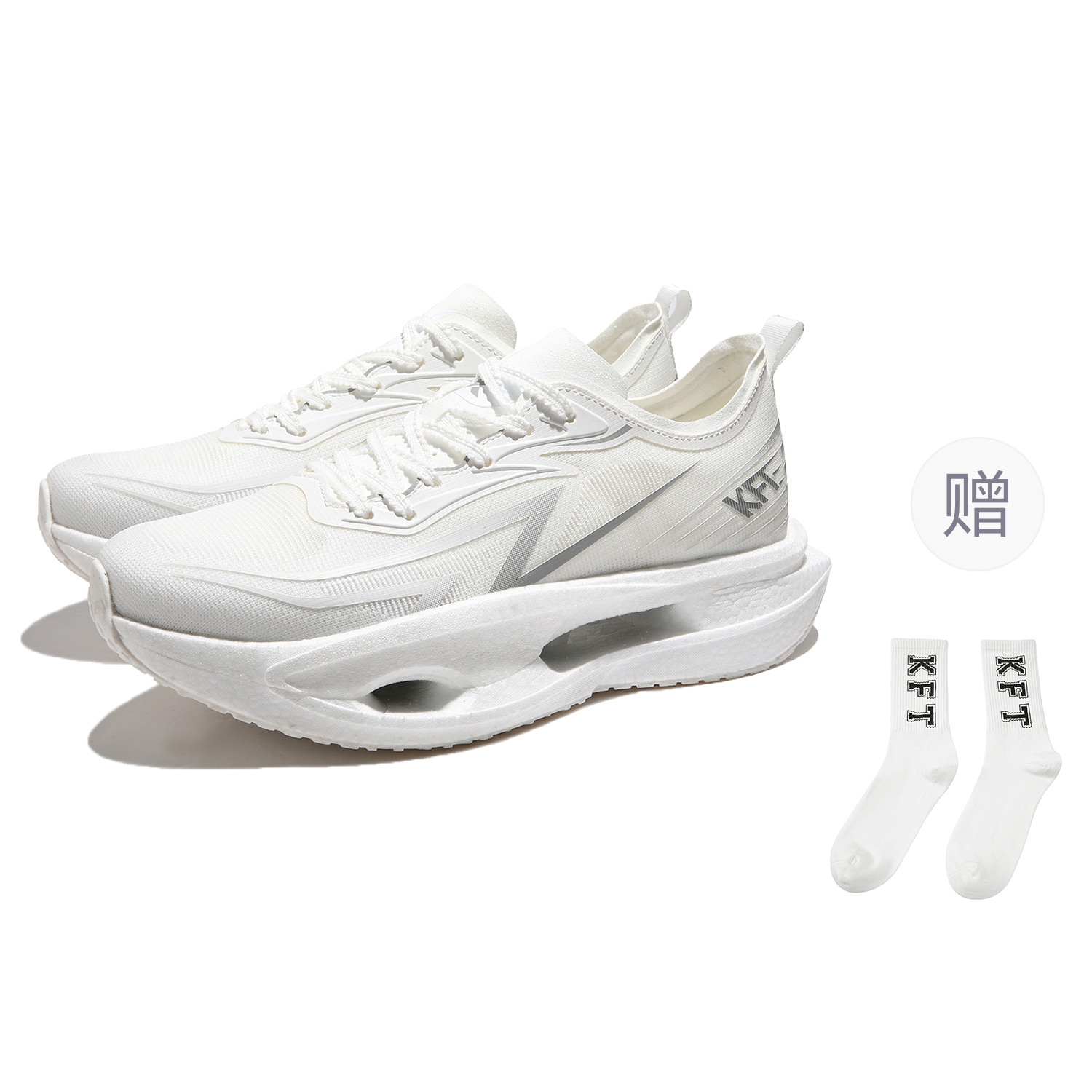 KFT Скользоустойчивые, износостойкие, дышащие, поддерживающие, легкие, амортизирующие низкие кроссовки унисекс Sail White Silver (в комплекте 1 пара спортивных гольф)
KFT Скользоустойчивые, износостойкие, дышащие, поддерживающие, легкие, амортизирующие низкие кроссовки унисекс Sail White Silver (в комплекте 1 пара спортивных гольф)