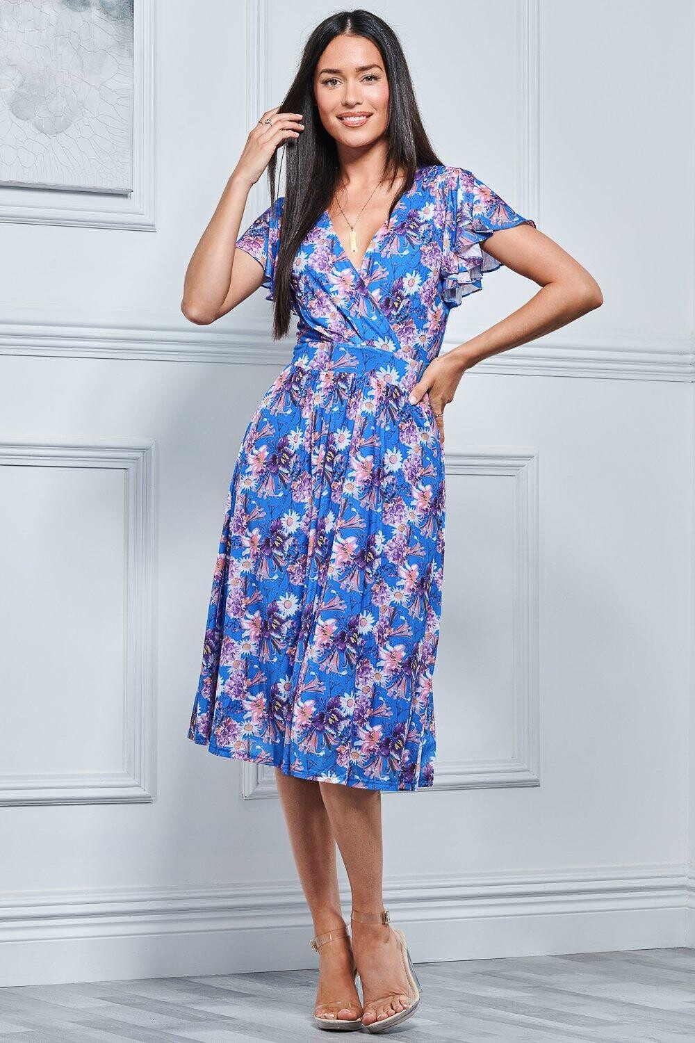 Сетчатое платье Kaylynn с запахом Jolie Moi, синий
Сетчатое платье Kaylynn с запахом Jolie Moi, синий