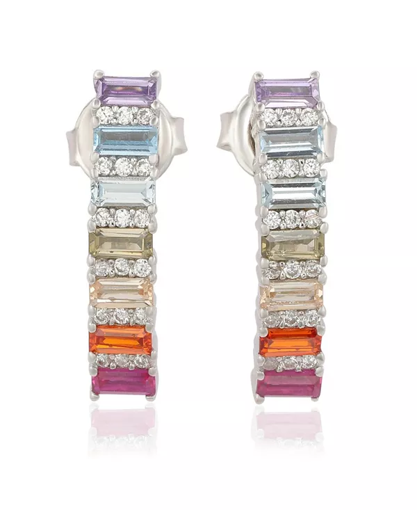 Серьги-Полукольца Suzy Levian из стерлингового серебра с радужными кубическими цирконами огранки «багет» Suzy Levian New York, rainbow
Серьги-Полукольца Suzy Levian из стерлингового серебра с радужными кубическими цирконами огранки «багет» Suzy Levian New York, rainbow