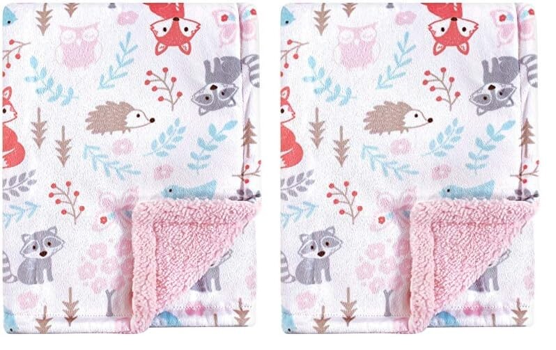 Детское плюшевое одеяло Hudson Baby унисекс из норки и шерпа, Girl Woodland, один размер (2 шт. в упаковке)
Детское плюшевое одеяло Hudson Baby унисекс из норки и шерпа, Girl Woodland, один размер (2 шт. в упаковке)