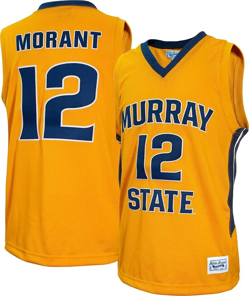 Retro Brand Мужская баскетбольная майка Murray State Racers Ja Morant № 12, золотая копия
Retro Brand Мужская баскетбольная майка Murray State Racers Ja Morant № 12, золотая копия
