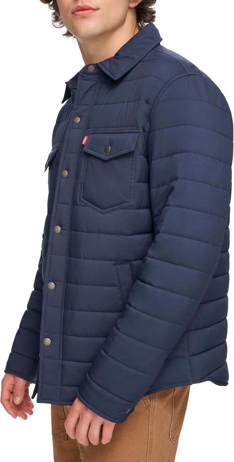 Мужская стеганая куртка-бомбер Levi's Stretch, Navy
Мужская стеганая куртка-бомбер Levi's Stretch, Navy