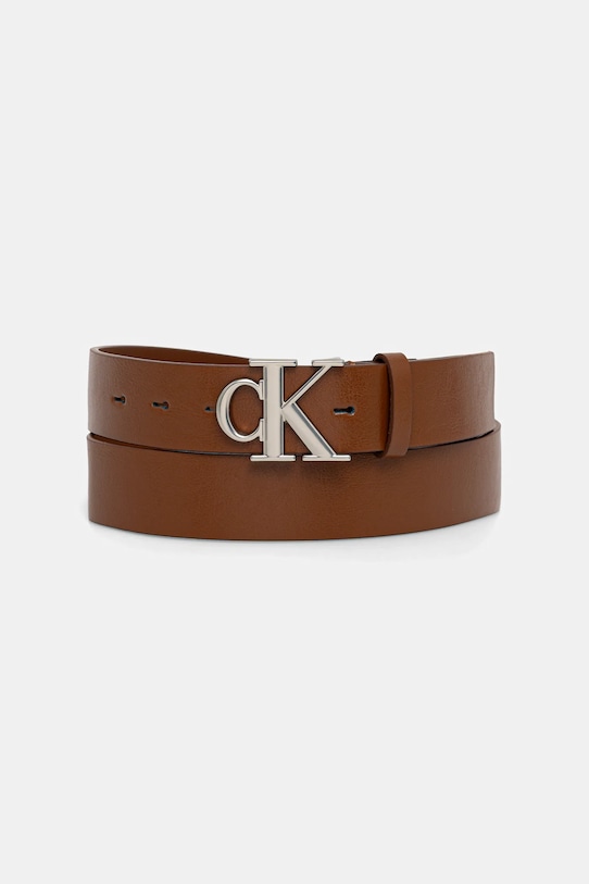 Кожаный ремень Calvin Klein, коричневый
Кожаный ремень Calvin Klein, коричневый
