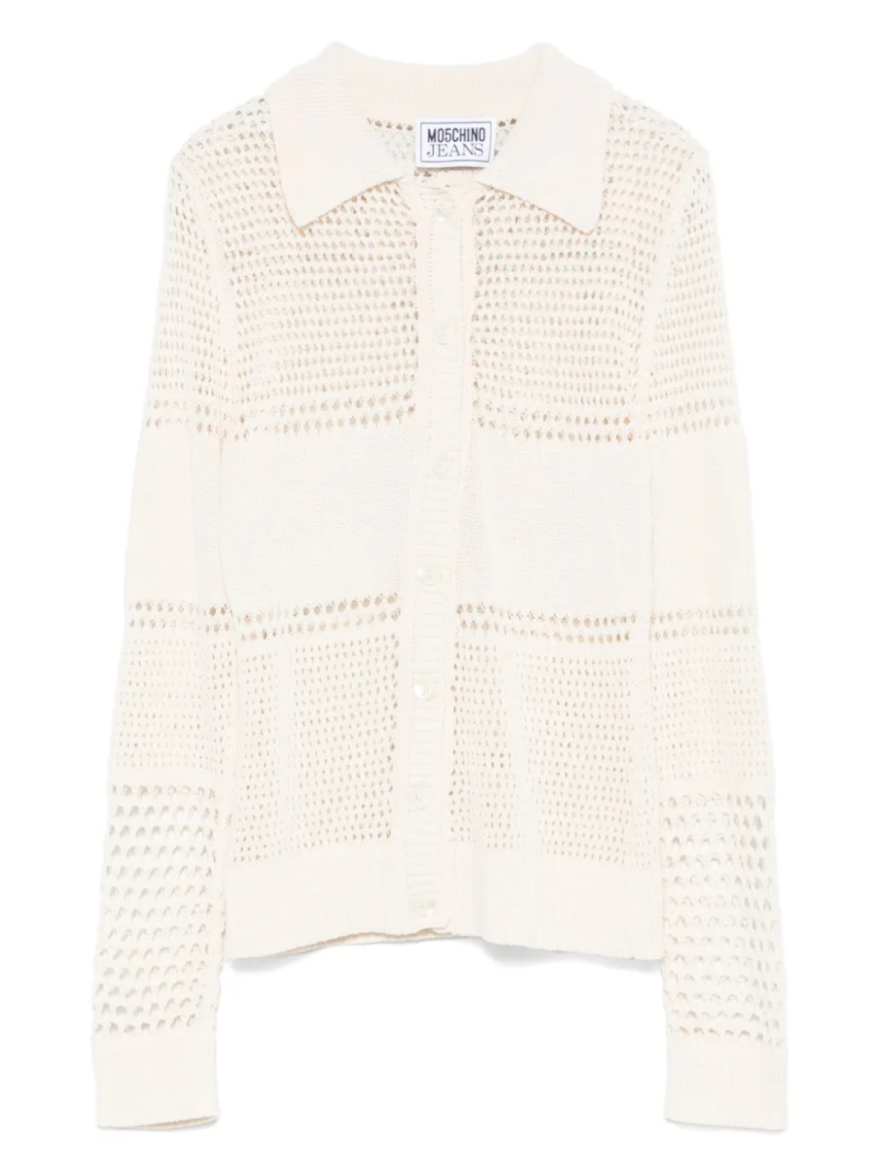 Рубашка крючком из хлопковой смеси MOSCHINO JEANS, белый
Рубашка крючком из хлопковой смеси MOSCHINO JEANS, белый