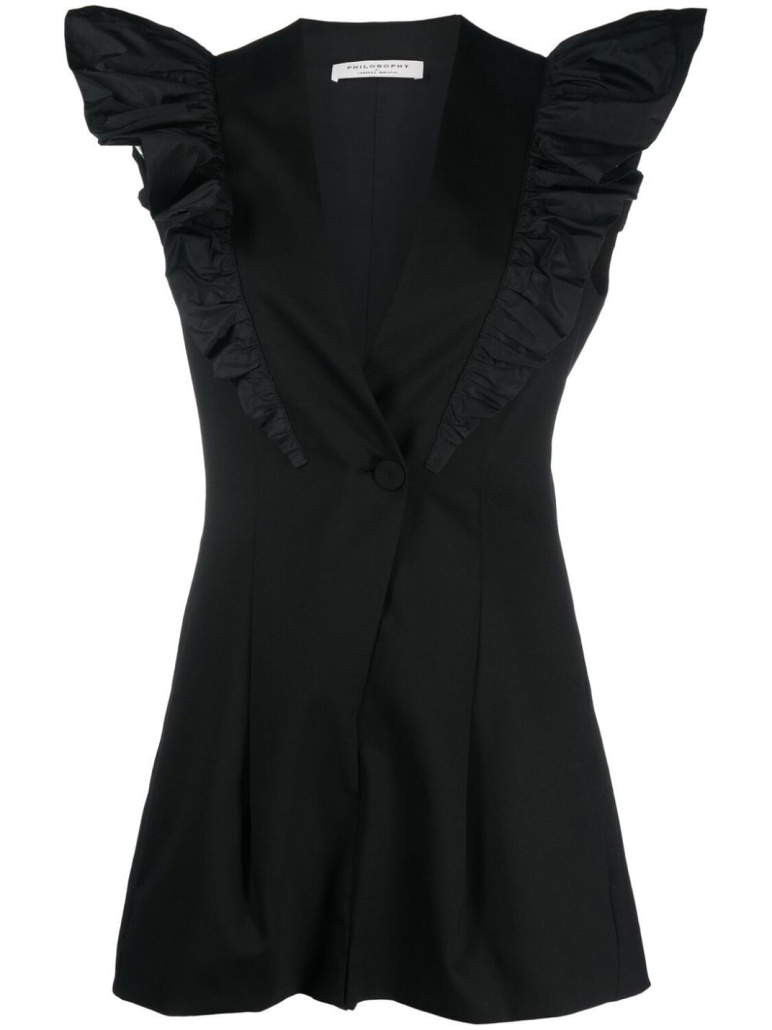 Philosophy Di Lorenzo Serafini ромпер с оборками на рукавах, черный
Philosophy Di Lorenzo Serafini ромпер с оборками на рукавах, черный