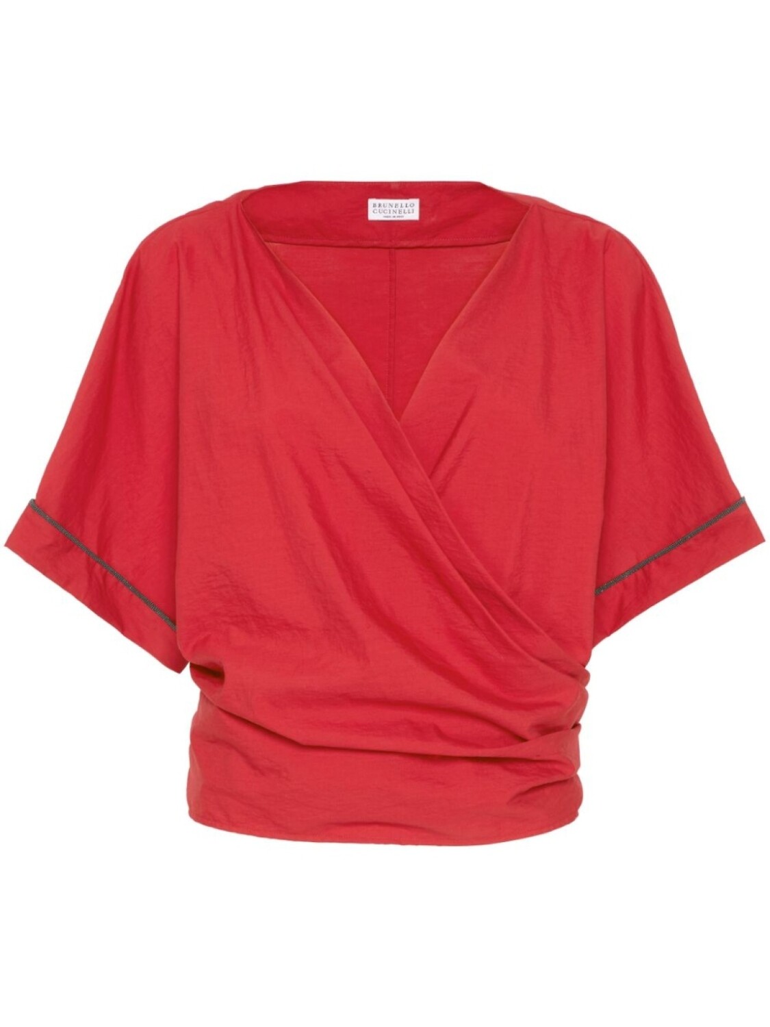 Блузка Brunello Cucinelli с деталями Monili, красный
Блузка Brunello Cucinelli с деталями Monili, красный