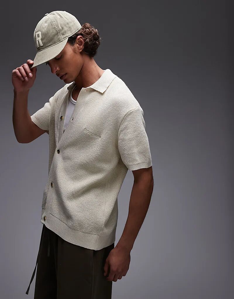 Трикотажная рубашка с логотипом Tommy Jeans бежевого цвета
Трикотажная рубашка с логотипом Tommy Jeans бежевого цвета