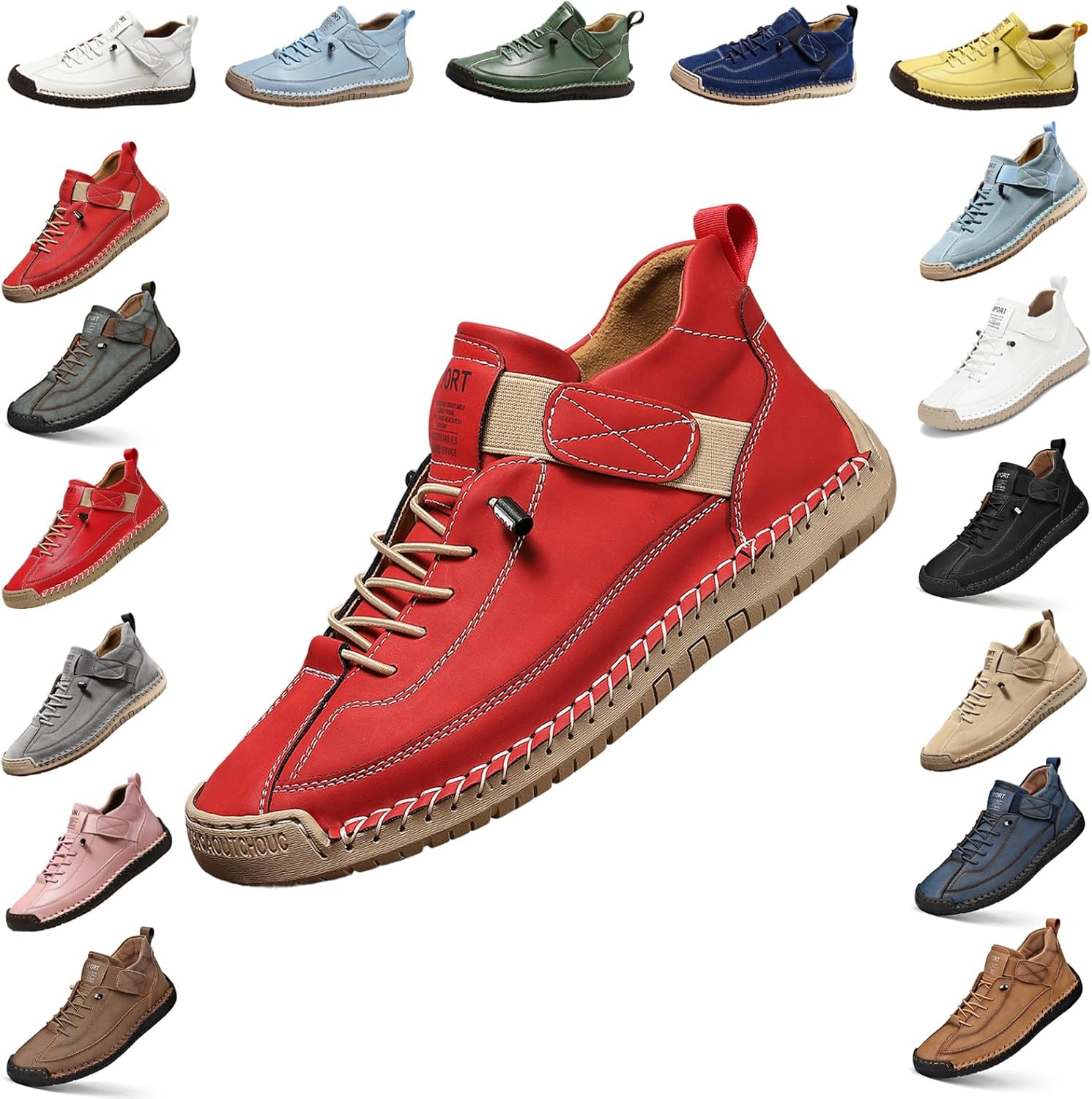 YTINGNICE Унисекс ортопедические ботинки на щиколотку, ручная работа, кожа с липучкой, поддержка свода стопы, обувь для ходьбы без шнурков, красный
YTINGNICE Унисекс ортопедические ботинки на щиколотку, ручная работа, кожа с липучкой, поддержка свода стопы, обувь для ходьбы без шнурков, красный