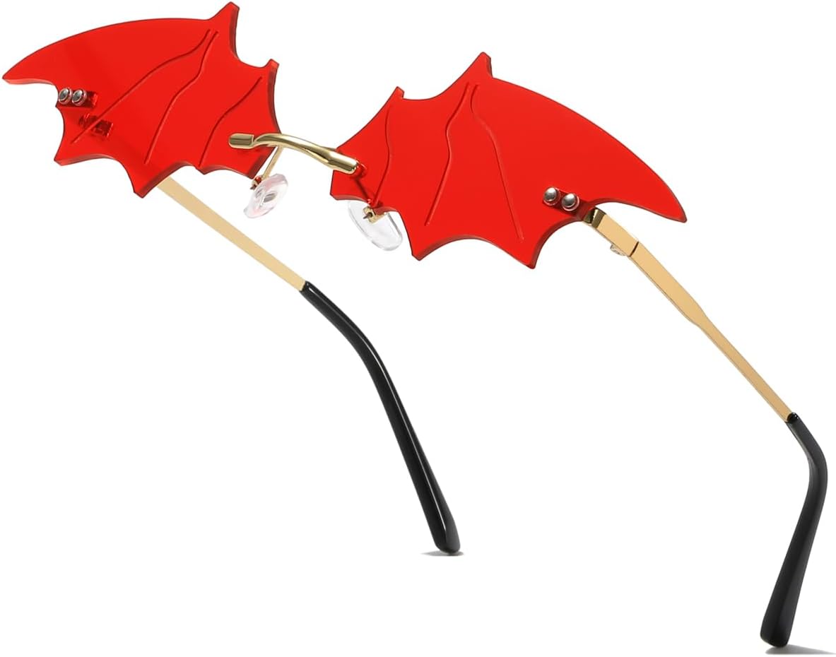 Солнцезащитные очки без оправы в виде летучей мыши на Хэллоуин, очки с крыльями летучей мыши для женщин и мужчин, дьявольские очки на Хэллоуин, готические и вампирские аксессуары VEOFEMLEA, Red
Солнцезащитные очки без оправы в виде летучей мыши на Хэллоуин, очки с крыльями летучей мыши для женщин и мужчин, дьявольские очки на Хэллоуин, готические и вампирские аксессуары VEOFEMLEA, Red