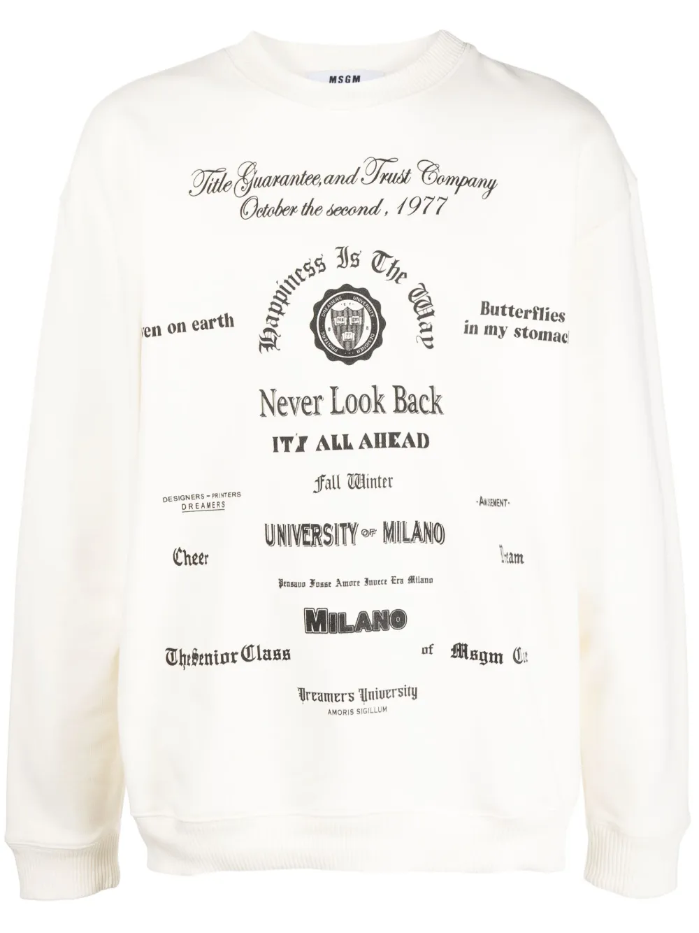 Толстовка с графичным принтом MSGM, нейтральный
Толстовка с графичным принтом MSGM, нейтральный