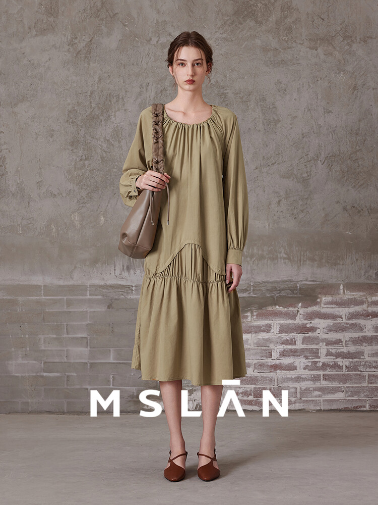 Платье плиссированные Mslan утягивающее, черный
Платье плиссированные Mslan утягивающее, черный