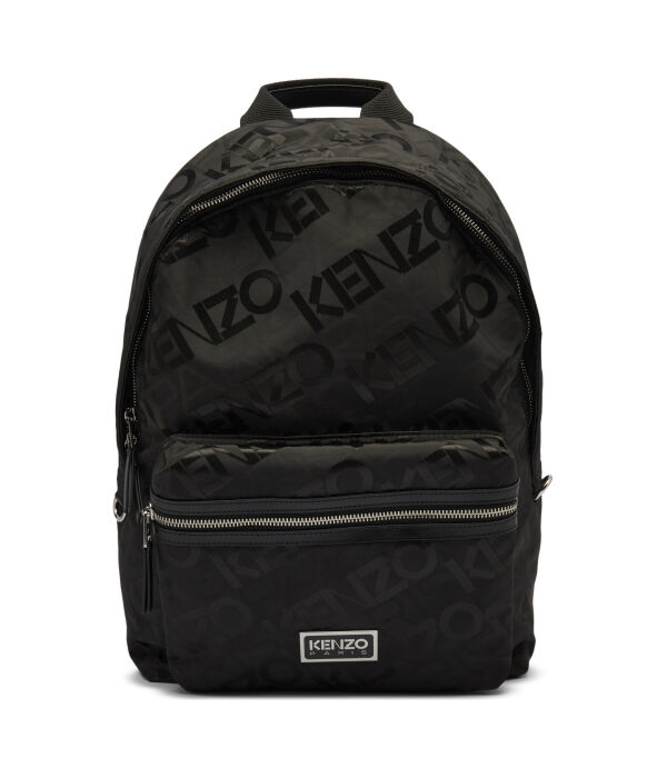 Рюкзак мужской Kenzo текстильный с логотипами, черный 
Рюкзак мужской Kenzo текстильный с логотипами, черный