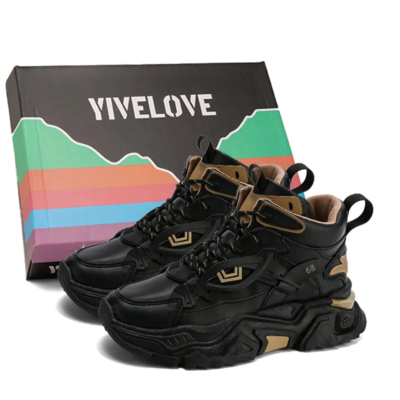 Нескользящие и износостойкие высокие повседневные туфли, увеличивающие рост, для мужчин YIVELOVE, Black (All-Season)
Нескользящие и износостойкие высокие повседневные туфли, увеличивающие рост, для мужчин YIVELOVE, Black (All-Season)