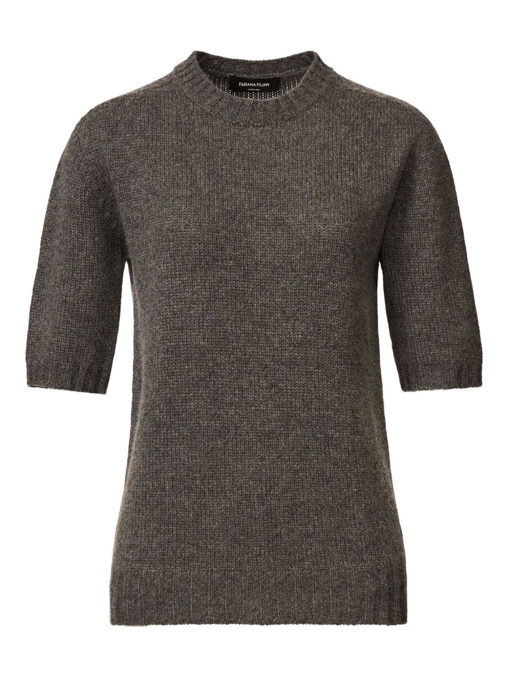 Джемпер с короткими рукавами и круглым вырезом Fabiana Filippi, серый
Джемпер с короткими рукавами и круглым вырезом Fabiana Filippi, серый