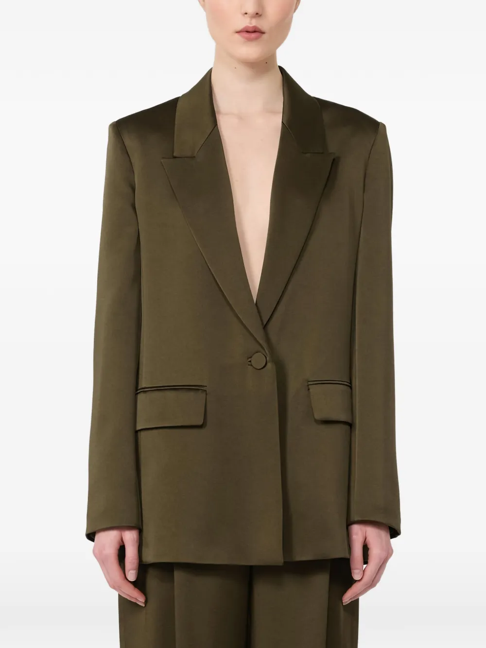 Блейзер из сатина энверс Max Mara, зеленый
Блейзер из сатина энверс Max Mara, зеленый