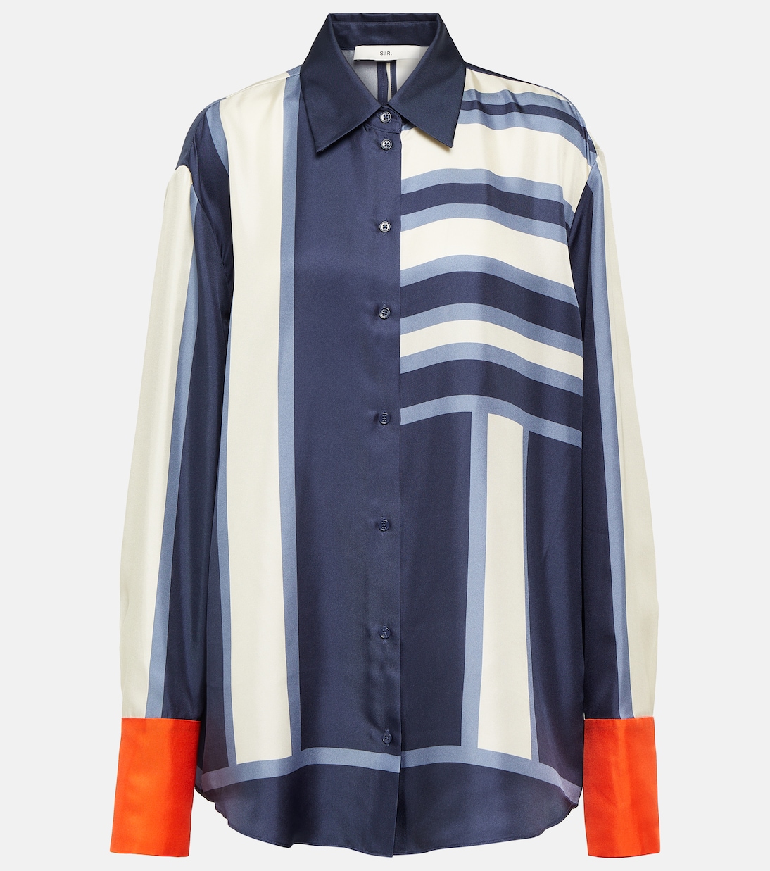 Шелковая рубашка с принтом Dazed SIR, Studio Print 
Шелковая рубашка с принтом Dazed SIR, Studio Print