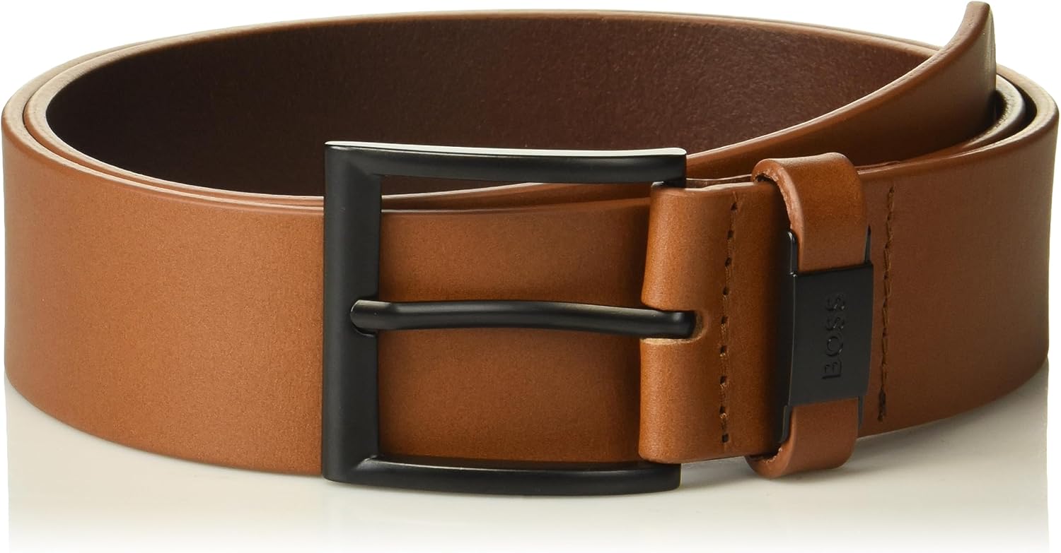 BOSS мужской пояс с пряжкой в тон из гладкой кожи, Bright Chesnut Brown
BOSS мужской пояс с пряжкой в тон из гладкой кожи, Bright Chesnut Brown