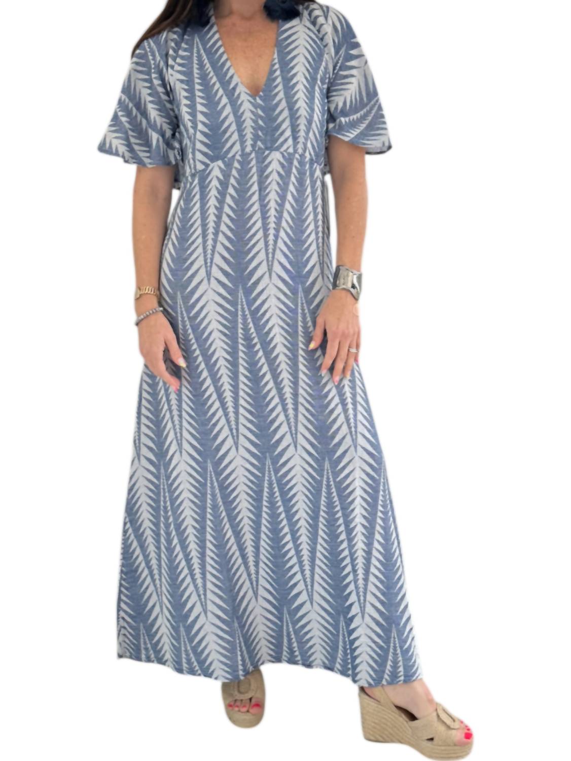 Фарида Макси-платье в синем цвете Pearl and Caviar 
Фарида Макси-платье в синем цвете Pearl and Caviar