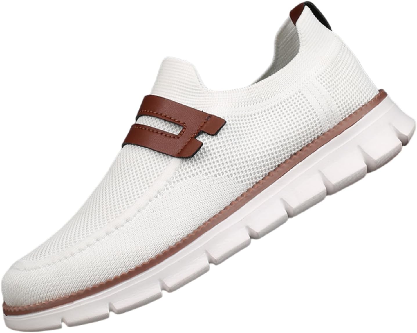 Мужские дышащие вязаные сетчатые кеды без шнурков с коричневой кожаной декоративной ремешком, легкие и удобные кроссовки для ежедневной прогулки, белая резиновая подошва Kelibasi
Мужские дышащие вязаные сетчатые кеды без шнурков с коричневой кожаной декоративной ремешком, легкие и удобные кроссовки для ежедневной прогулки, белая резиновая подошва Kelibasi