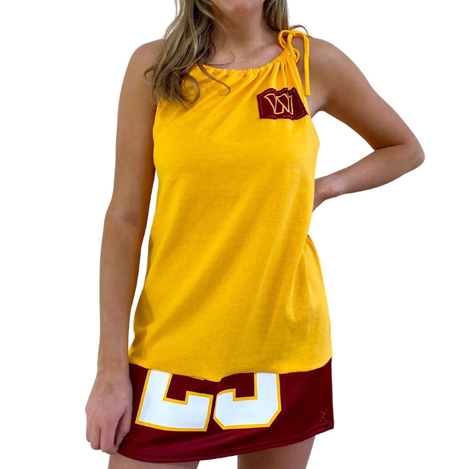 Женское платье-майка без рукавов цвета золотистого цвета Washington Commanders, Желтый, Женское платье-майка без рукавов цвета золотистого цвета Washington Commanders
Женское платье-майка без рукавов цвета золотистого цвета Washington Commanders, Желтый, Женское платье-майка без рукавов цвета золотистого цвета Washington Commanders