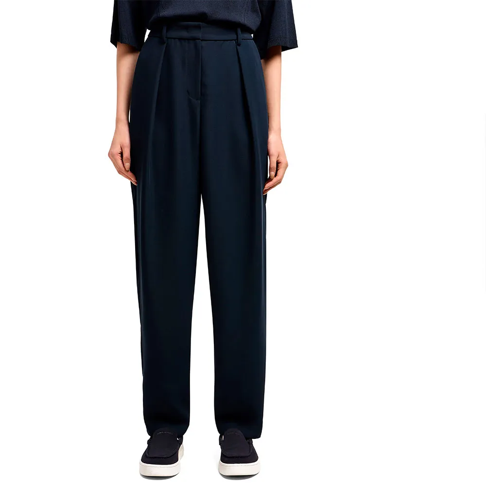 Брюки с высокой талией Armani Exchange XW000449_AF12750, синий
Брюки с высокой талией Armani Exchange XW000449_AF12750, синий