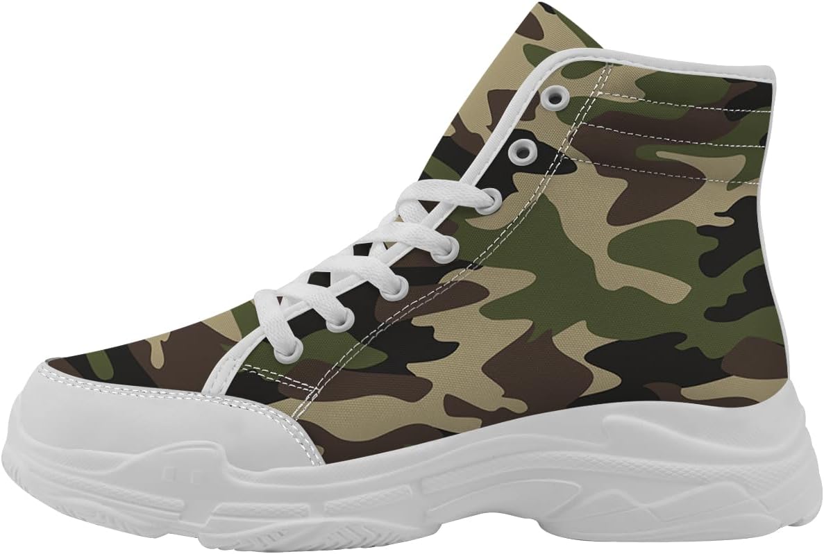 Кроссовки на высокой платформе с камуфляжным принтом для женщин и мужчин, текстильные на шнуровке, подарок для нее и для него Generic, зеленый
Кроссовки на высокой платформе с камуфляжным принтом для женщин и мужчин, текстильные на шнуровке, подарок для нее и для него Generic, зеленый