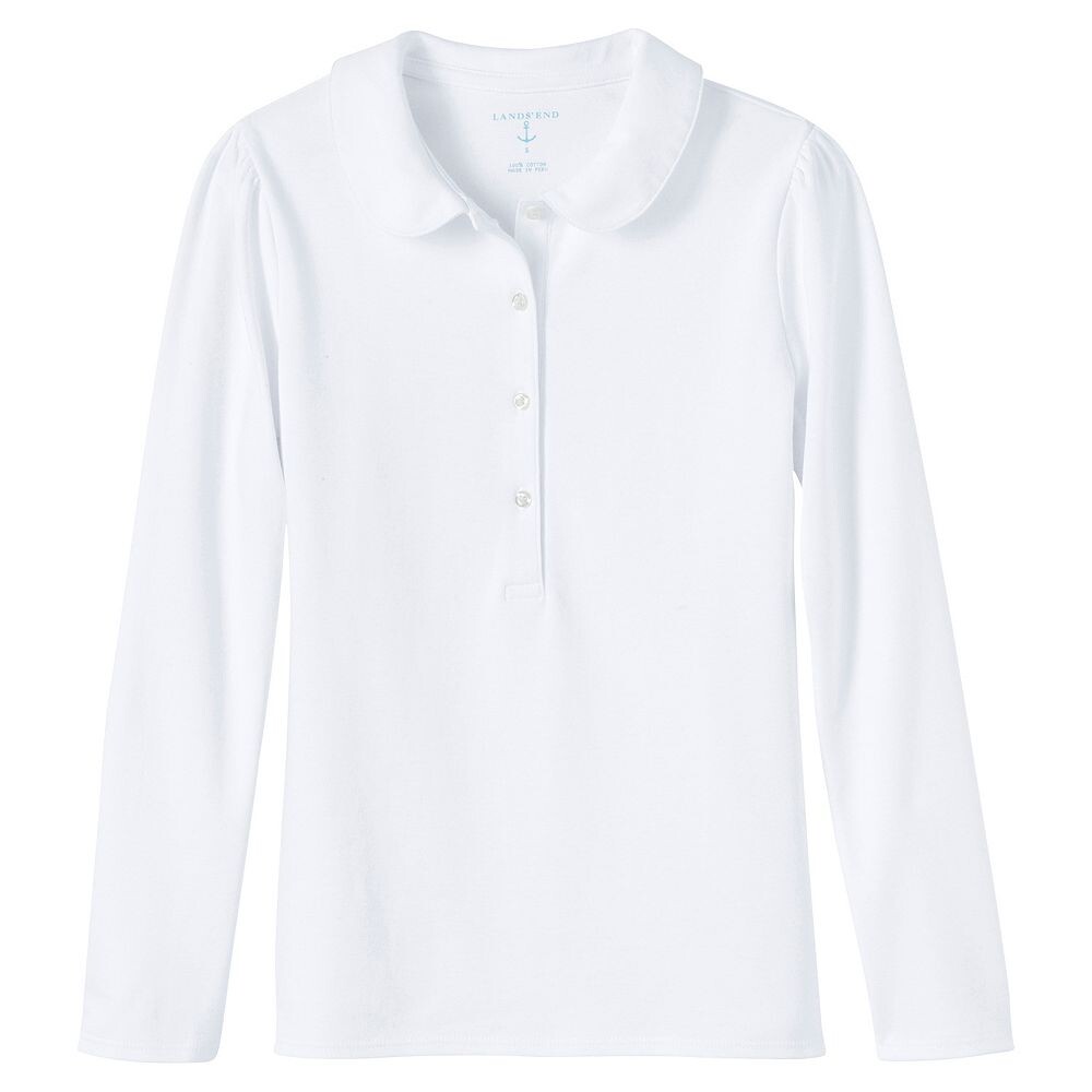 Школьная форма Lands' End для девочек 2–16 лет, рубашка-поло с длинными рукавами и воротником Питера Пэна, белый
Школьная форма Lands' End для девочек 2–16 лет, рубашка-поло с длинными рукавами и воротником Питера Пэна, белый