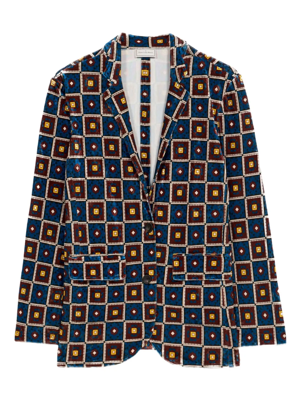 Пиджак с геометричным узором Pierre-Louis Mascia, синий
Пиджак с геометричным узором Pierre-Louis Mascia, синий