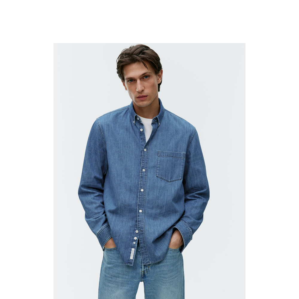 Рубашка джинсовая Arket мужская, синий
Рубашка джинсовая Arket мужская, синий