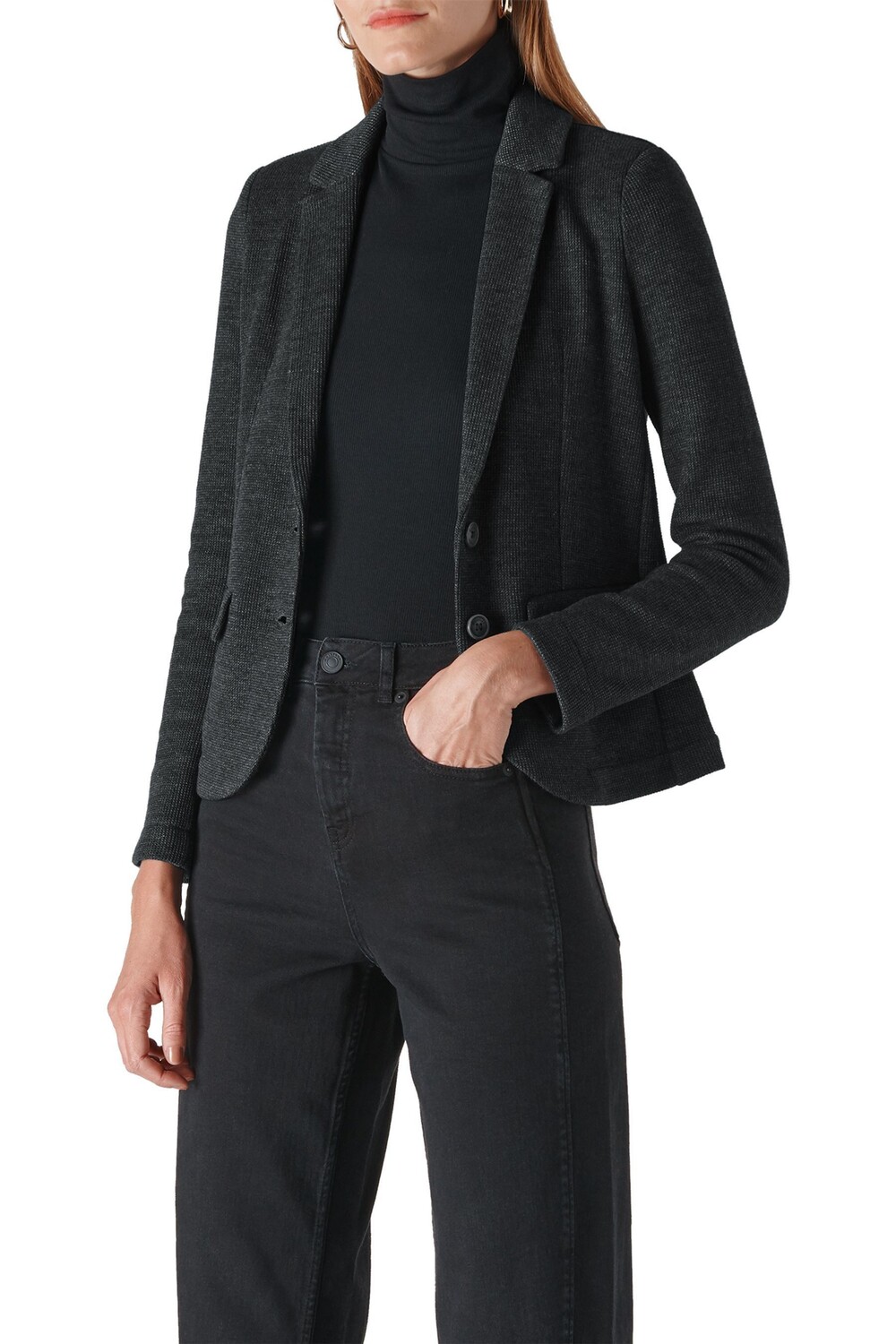 Жакет из джерси приталенного кроя Whistles, серый
Жакет из джерси приталенного кроя Whistles, серый