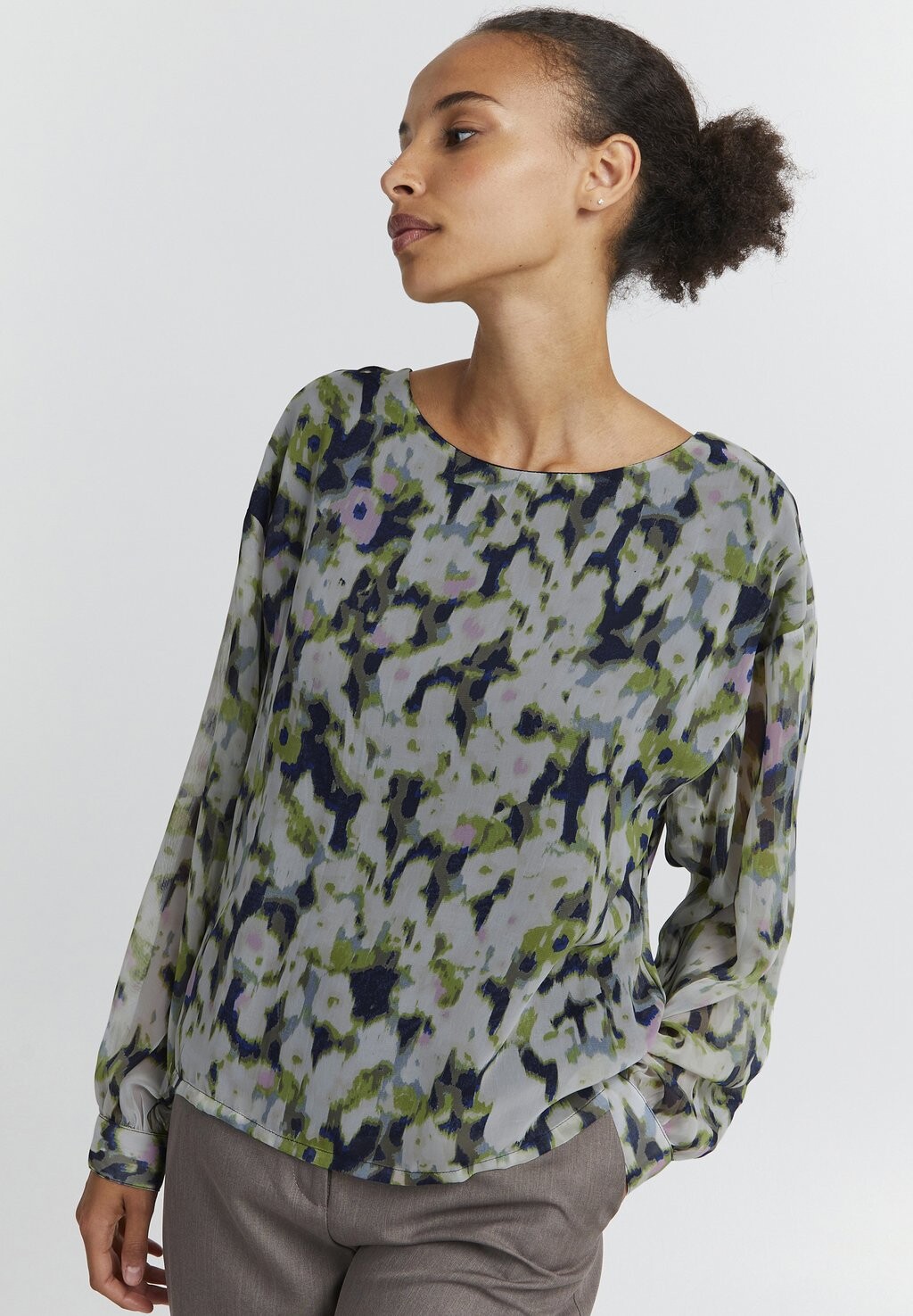 Блузка Ichi Ihchiffy, серый/мультиколор
Блузка Ichi Ihchiffy, серый/мультиколор