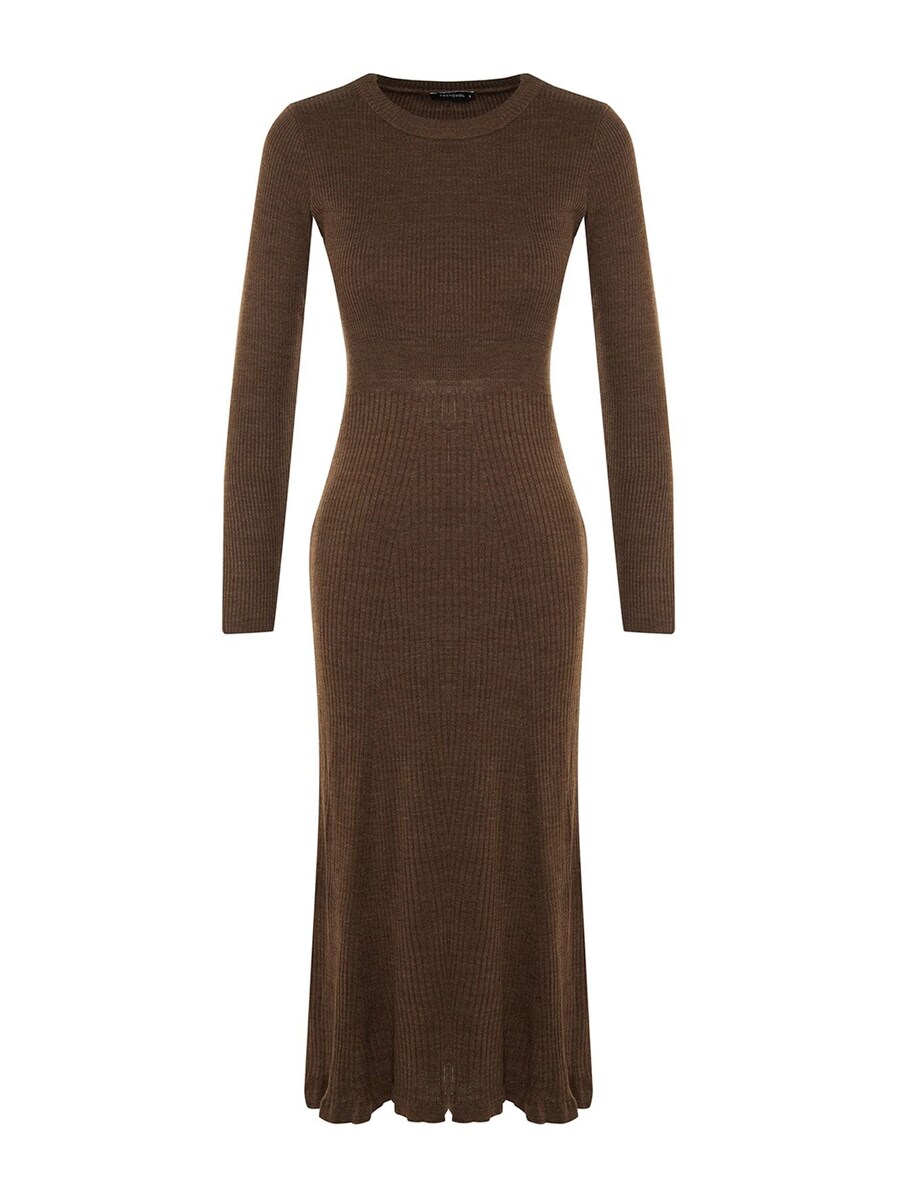Вязаное платье Trendyol, темно-коричневый
Вязаное платье Trendyol, темно-коричневый