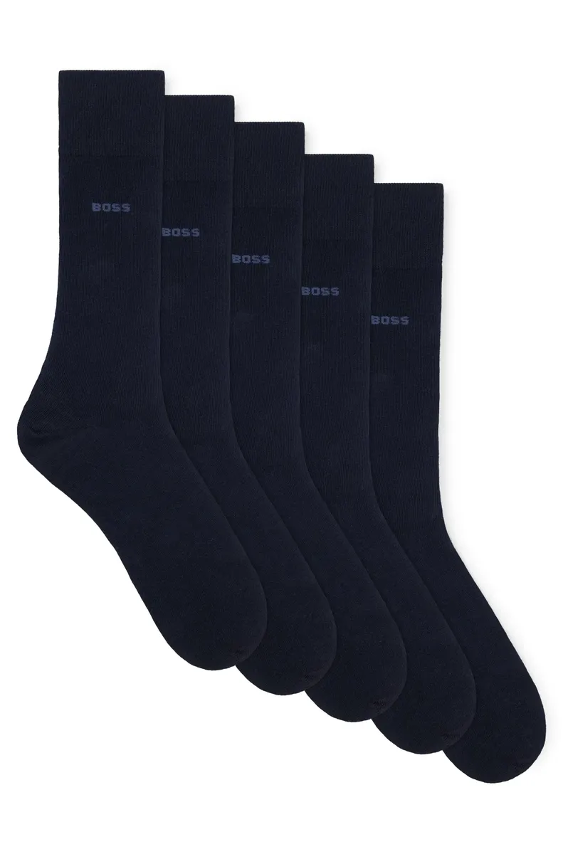 Деловые носки BOSS "5P RS Uni Col CC" (упаковка, 5 пар, 5 шт.), с надписью BOSS, синий
Деловые носки BOSS "5P RS Uni Col CC" (упаковка, 5 пар, 5 шт.), с надписью BOSS, синий