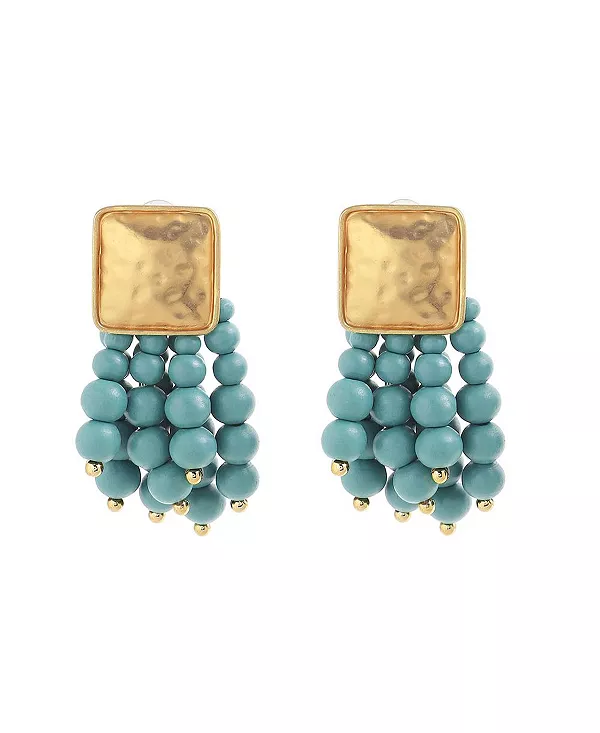 Женские серьги-подвески из синего бисера Sohi, blue
Женские серьги-подвески из синего бисера Sohi, blue