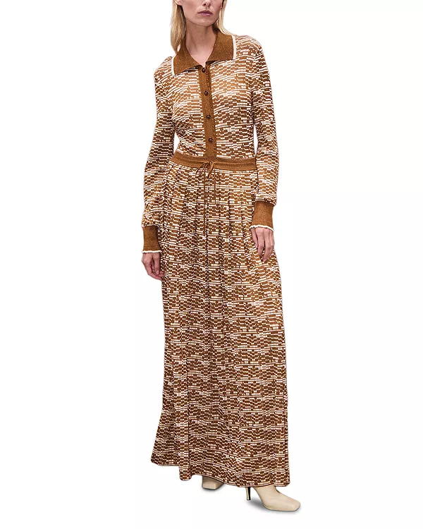 Вязаное платье-рубашка Стефани Alémais, мультиколор
Вязаное платье-рубашка Стефани Alémais, мультиколор