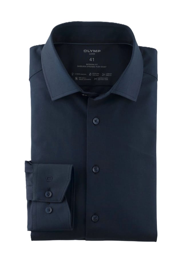 Рубашка Luxor business с современным кроем длинным рукавом и воротником Kent Olymp, синий
Рубашка Luxor business с современным кроем длинным рукавом и воротником Kent Olymp, синий