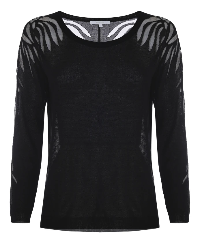 Прозрачная блузка с длинными рукавами Kocca, черный
Прозрачная блузка с длинными рукавами Kocca, черный