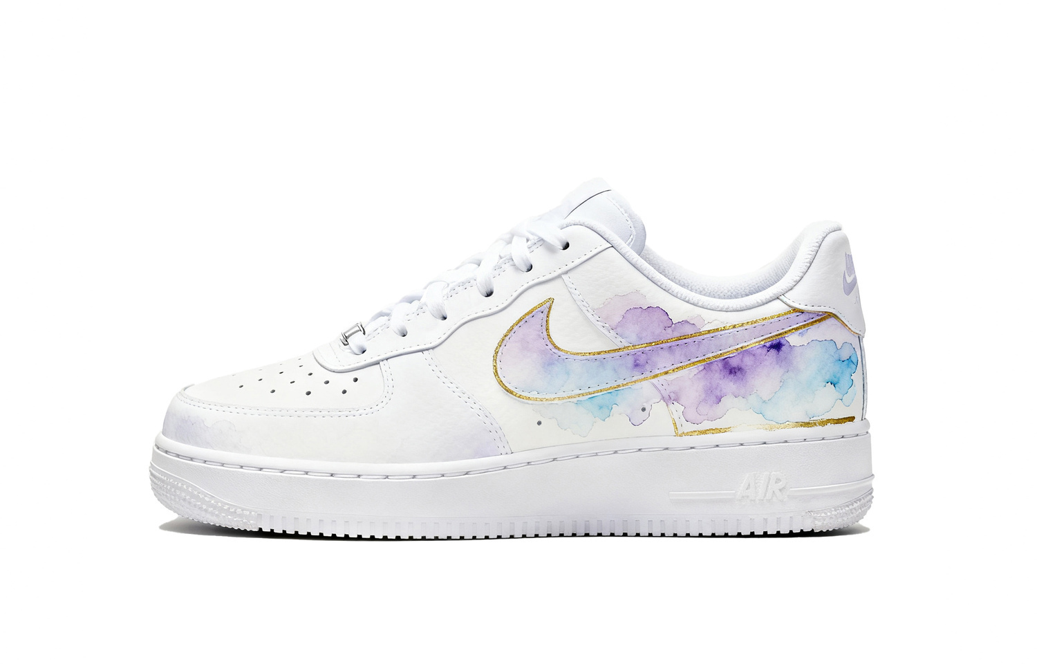 Nike Кроссовки для скейтборда Air Force 1 Cloudscape Gilded Slip Resistant Abrasion Resistant низкие белые фиолетовые Kids'
Nike Кроссовки для скейтборда Air Force 1 Cloudscape Gilded Slip Resistant Abrasion Resistant низкие белые фиолетовые Kids'