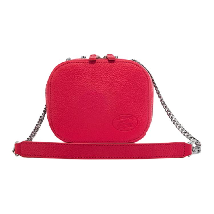 LACOSTE Кожаная сумка через плечо среднего размера женская розовая, Pink
LACOSTE Кожаная сумка через плечо среднего размера женская розовая, Pink