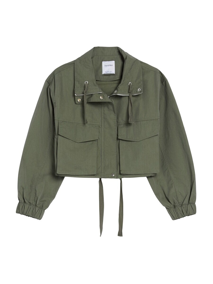 Межсезонная куртка Bershka, темно-зеленый
Межсезонная куртка Bershka, темно-зеленый