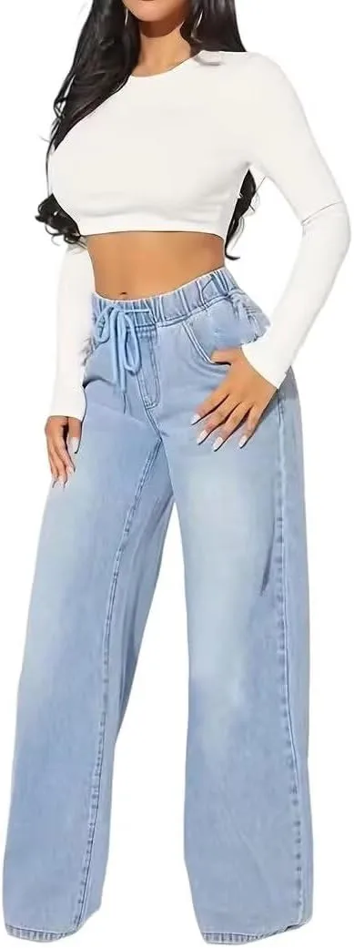 Женские джинсы High Waisted Straight Leg с эффектом контроля живота SKIANLOP
Женские джинсы High Waisted Straight Leg с эффектом контроля живота SKIANLOP