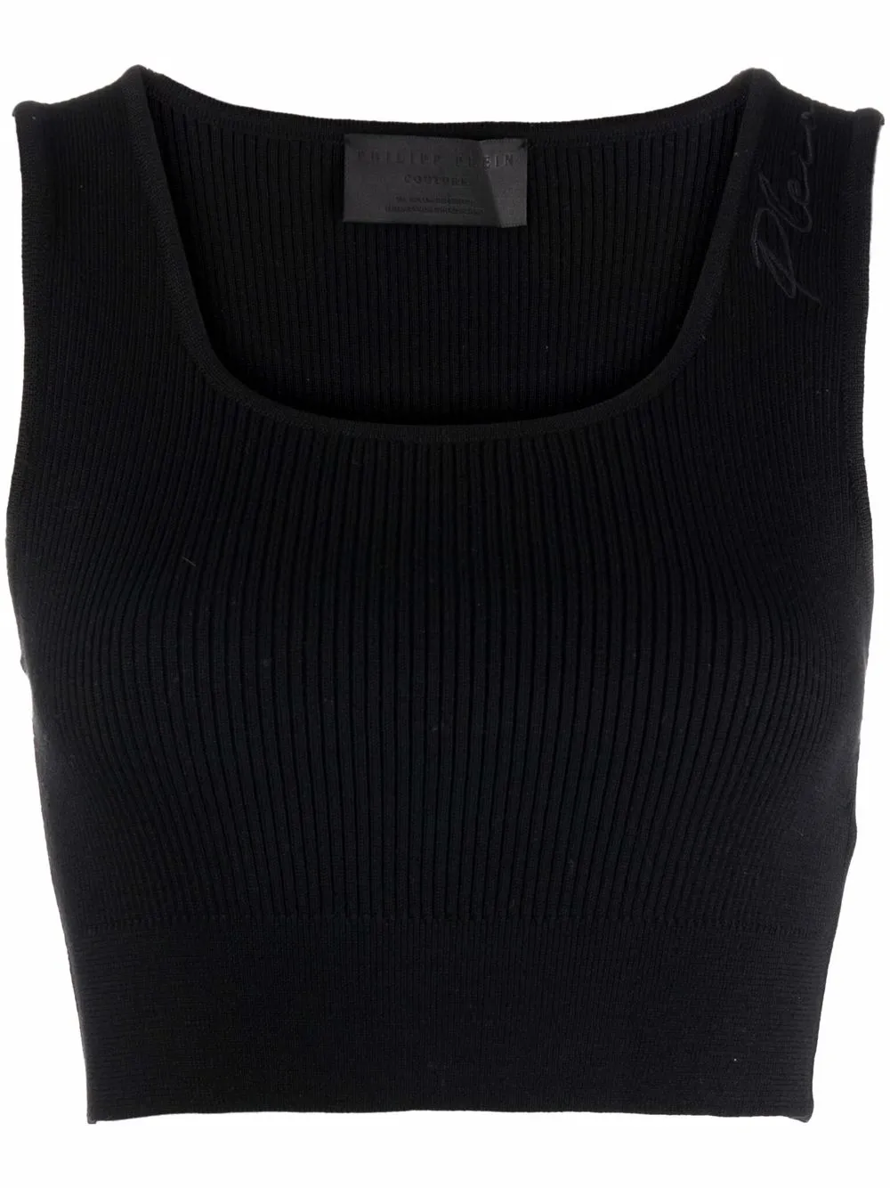 Укороченный топ с логотипом Philipp Plein, черный
Укороченный топ с логотипом Philipp Plein, черный