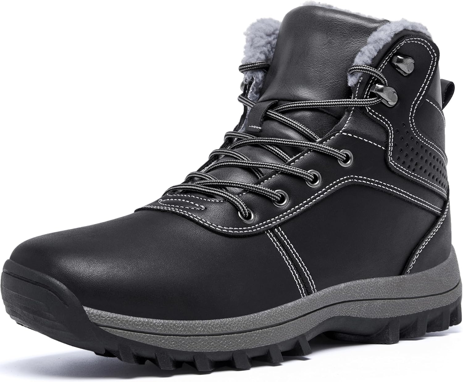 Мужские зимние ботинки YINGCSM с меховой подкладкой, теплые, противоскользящие, водоотталкивающие, утепленные для улицы, черный
Мужские зимние ботинки YINGCSM с меховой подкладкой, теплые, противоскользящие, водоотталкивающие, утепленные для улицы, черный