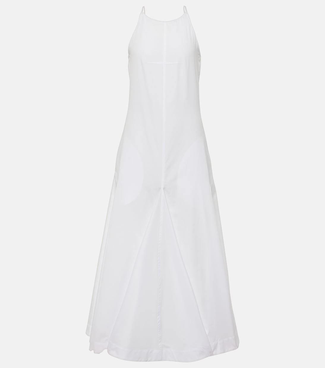 Платье миди из хлопкового поплина Cactus Sportmax, Bianco Ottico 
Платье миди из хлопкового поплина Cactus Sportmax, Bianco Ottico