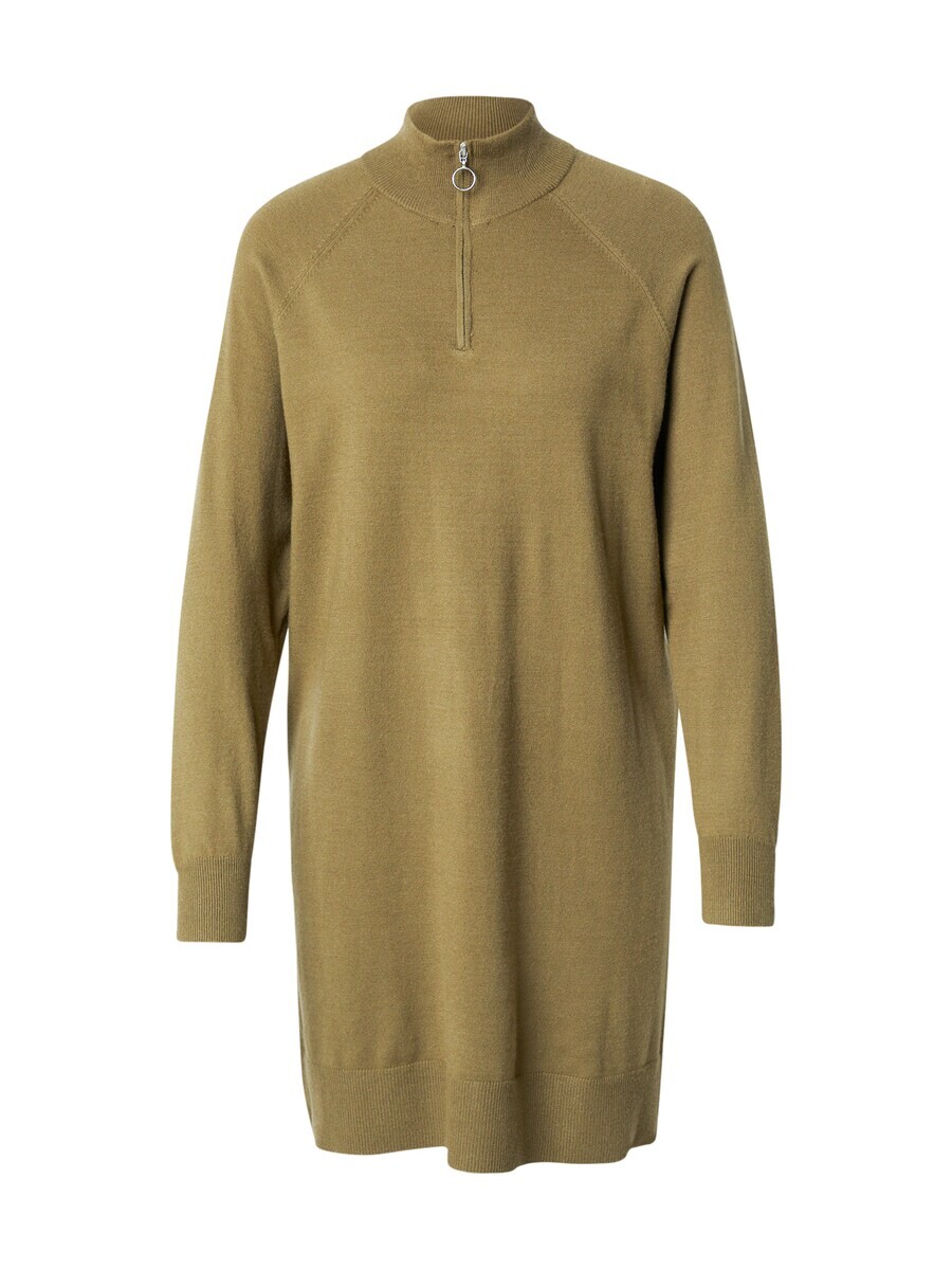 Вязаное платье VERO MODA Knitted dress VMHAPPINESS, хаки 
Вязаное платье VERO MODA Knitted dress VMHAPPINESS, хаки