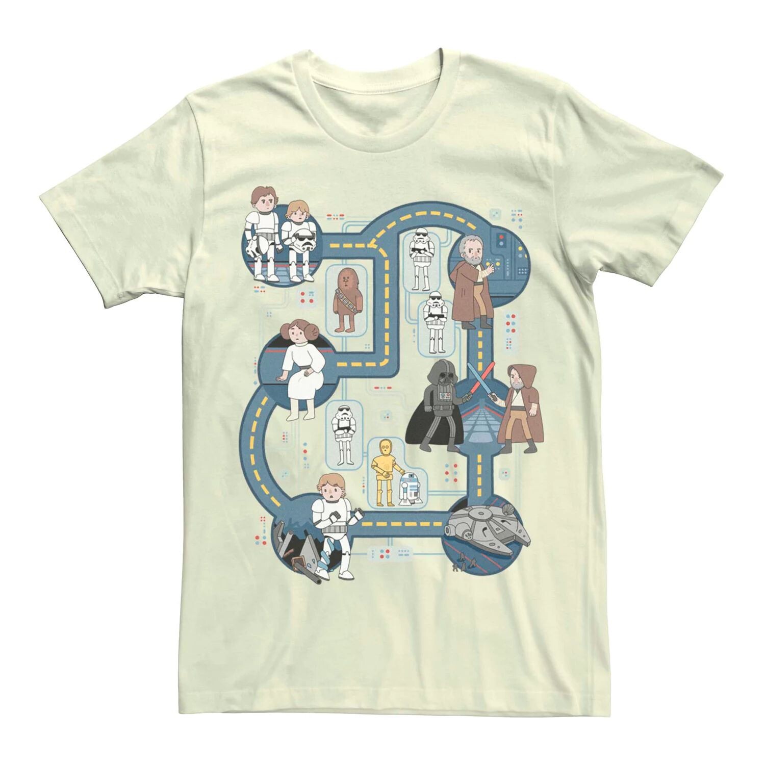 Мужская футболка с рисунком «Звездные войны Звезда Смерти» и мультяшной картой Licensed Character
Мужская футболка с рисунком «Звездные войны Звезда Смерти» и мультяшной картой Licensed Character