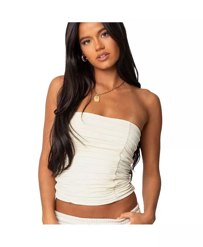 Женский топ без бретелек Fifi Gathered Edikted, коричневый/бежевый
Женский топ без бретелек Fifi Gathered Edikted, коричневый/бежевый