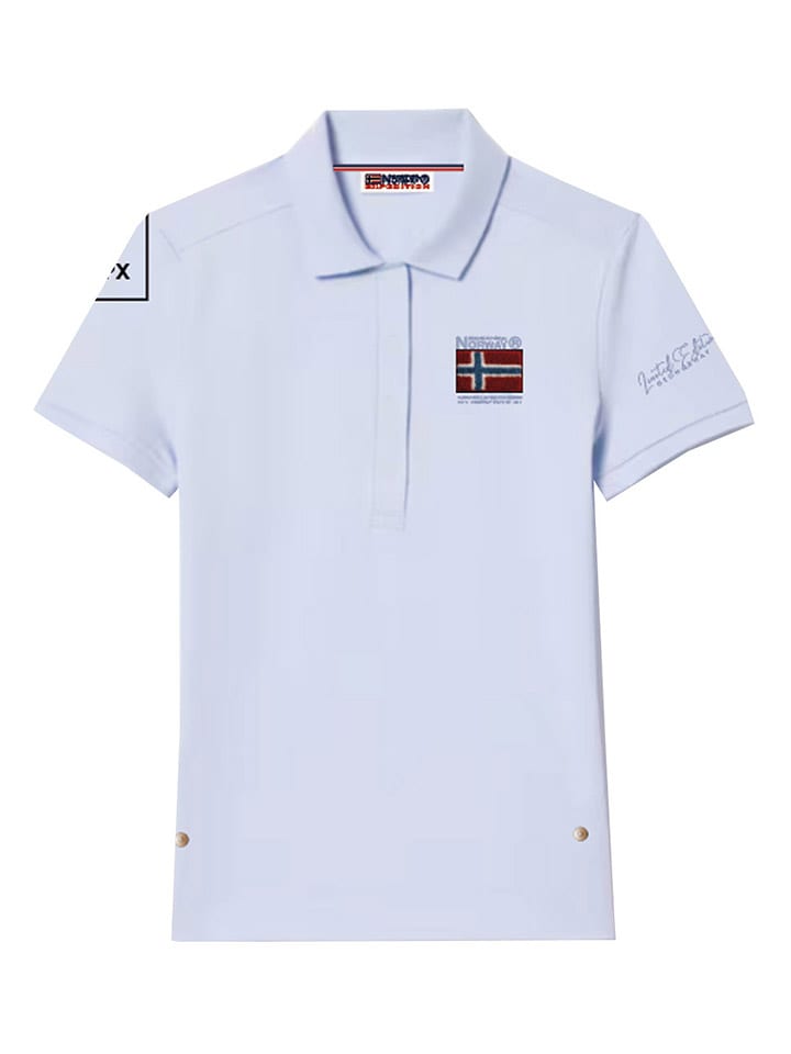 Рубашка-поло Geographical Norway, светло-синий 
Рубашка-поло Geographical Norway, светло-синий