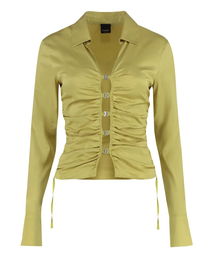 Вискозная трикотажная рубашка Caravan Pinko, зеленый
Вискозная трикотажная рубашка Caravan Pinko, зеленый